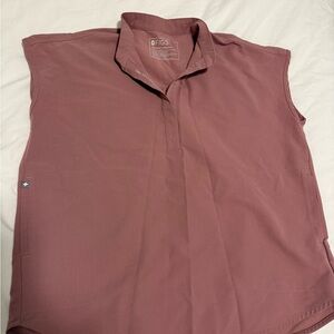 Figs Dusty Pink Rafaela Oversized Scrub Top